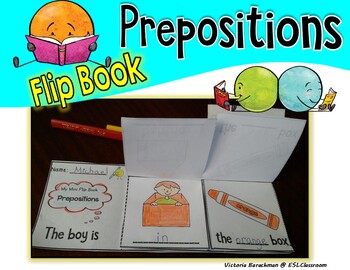 Grammar flip books prepositions