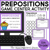 Prepositions Grammar Game - Prepositional Phrases Center -