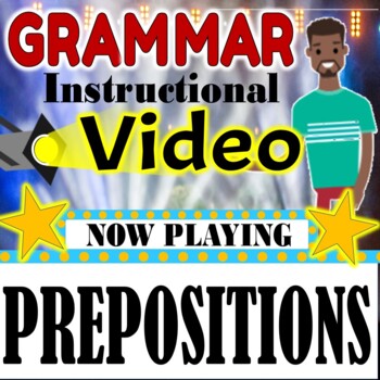 Preview of Prepositions Grammar Video for Instruction Follow Along Rules Distance Learning