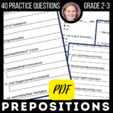 Prepositions Grammar Worksheets with Various Activities fo