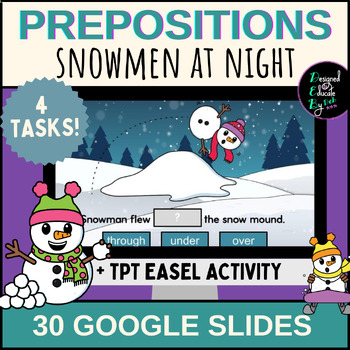Preview of Prepositions & Improving Sentences: Snowmen At Night