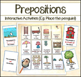 Prepositions Interactive Game and Task Cards