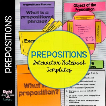 Preview of Prepositions Interactive Notebook