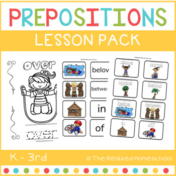 Preview of Prepositions Learning Pack