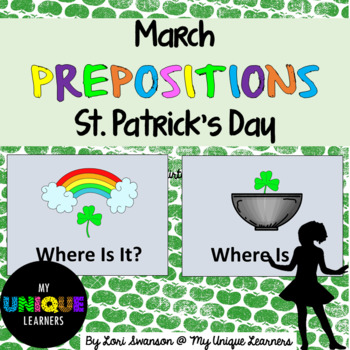 Preview of Prepositions- March- St. Patrick's Day