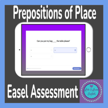 Preview of Prepositions Of Place ESL Easel Assessment