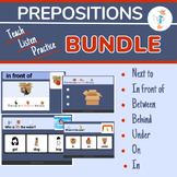 Prepositions Printable Task Cards BUNDLE - Speech Therapy,