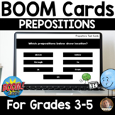 Prepositions SELF-GRADING BOOM Deck for Grades 3-5: Set of
