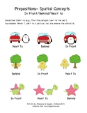 Prepositions: Spatial Concepts- In Front, Behind, Next To