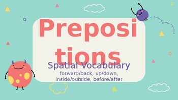 Preview of Prepositions - Spatial Vocabulary