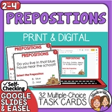 Prepositions Task Cards - Beginning Set - with Self-Checki