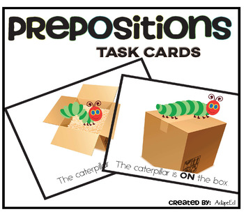 Preview of Prepositions: Task Cards