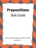 Prepositions Task Cards