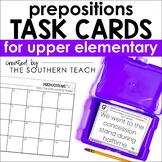 Prepositions Task Cards Grammar Activity - Print and Digital