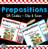 Prepositions Task Cards with QR Codes