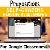 Prepositions SELF-GRADING Assessments for Google Classroom