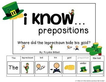 Preview of Prepositions: Where Is The Leprechaun Hiding His Gold Adapted Book Speech