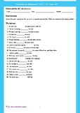 Prepositions Worksheet: "In," "On," and "At" - Back to Sch