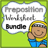 Prepositions Worksheets Bundle