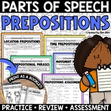 Prepositions Worksheets Grammar Activities Parts of Speech