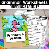 Pronoun and Articles a an the Worksheets Possessive Subjec