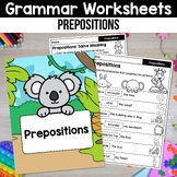 Prepositions Worksheets and Prepositional Phrases Activity