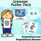 Prepositions and Phrases Grammar Posters Small Group or Cl