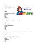 Prepositions and Prepositional Phrase Quiz