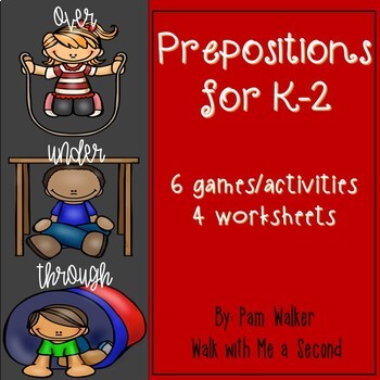 Preview of Prepositions for K to 2nd Grade
