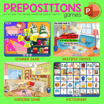 Preview of Prepositions Games (PowerPoint)