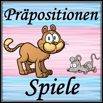 Preview of Prepositions in German Powerpoint game Präpositionen Speile