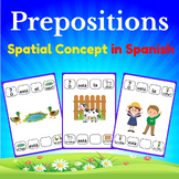 Prepositions in Spanish. Printable Spatial Concept {for Ch