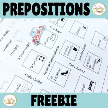 Preview of Prepositions of Location in Spanish Presentation and Practice Activity