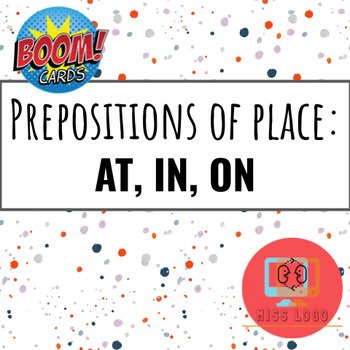 Preview of Prepositions of Place At In On Pictures Prepositional Phrases ESL Grammar Speech