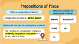 Prepositions of Place (ENL/ESL/EFL)