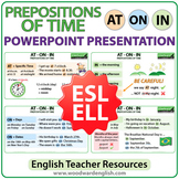 Prepositions of Time: AT ON IN - PowerPoint Presentation