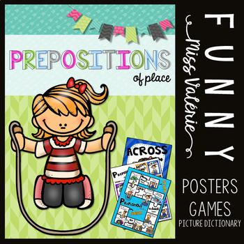 Preview of Prepositions of place - Poster Set + Games