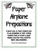 Prepositions with Paper Airplanes Hands-On Lab