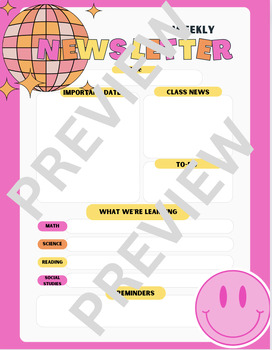 Preview of Preppy Weekly Newsletter Template