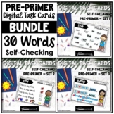 Preprimer Sight Words Activities with Boom Cards BUNDLE| D