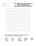 Prereading Activity: Vocabulary Word Search for from Alway