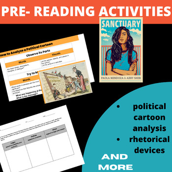 Preview of Pre-reading activities for Sanctuary by Paola Mendoza and Abby Sher