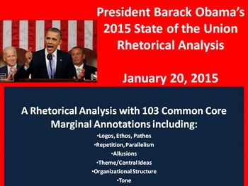 Preview of Pres. Obama’s 2015 State of the Union Speech - Common Core Rhetorical Analysis
