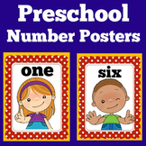 Number Posters 1-10 Preschool Pre K Kindergarten Classroom