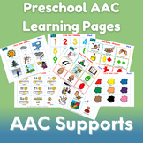 Preschool AAC Learning Pages