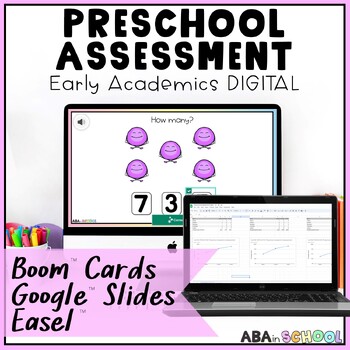 Preview of 3 Year Old Preschool Assessment & Special Education Assessment DIGITAL