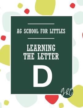 Preview of Preschool Activities: Ag School for Littles - Learning the Letter D