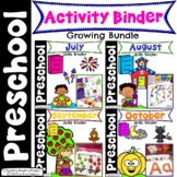 Preschool Activities Binder - Growing Bundle