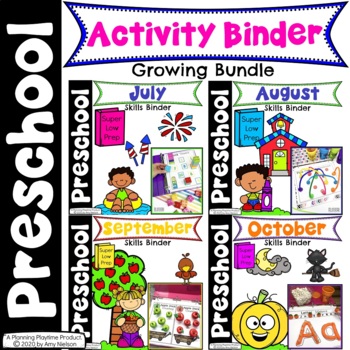 Preview of Preschool Activities Binder Bundle