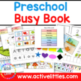 Preschool Activities Busy Book Binder - for Toddler, PreK 